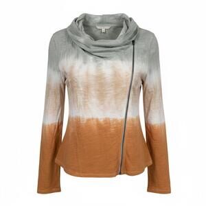 #T13 MYSTREE | 100% Cotton Ombre Zip Up Shacket Jacket | NWT | PTP: 22"-23"